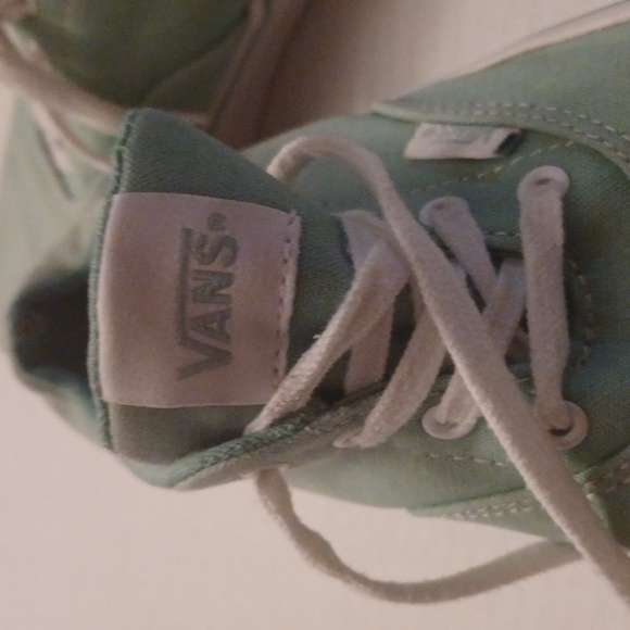 4/$40 Mint Green Vans Sneakers - Size US 3 (Missy) - Picture 8 of 12